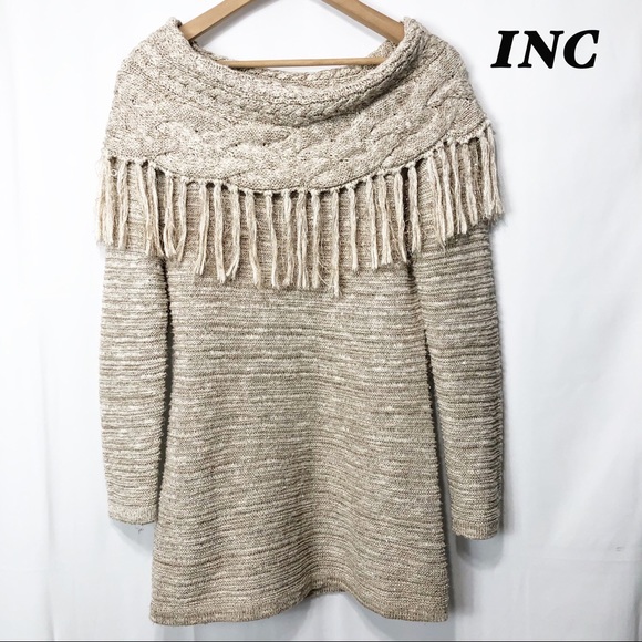 INC International Concepts Sweaters - INC International Concepts Tan Cream sweater M